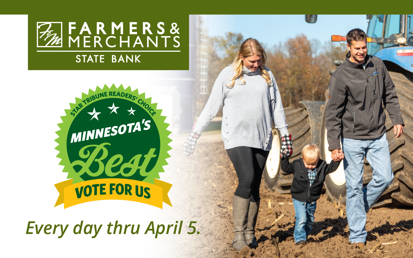 Vote Daily for Farmers & Merchants!